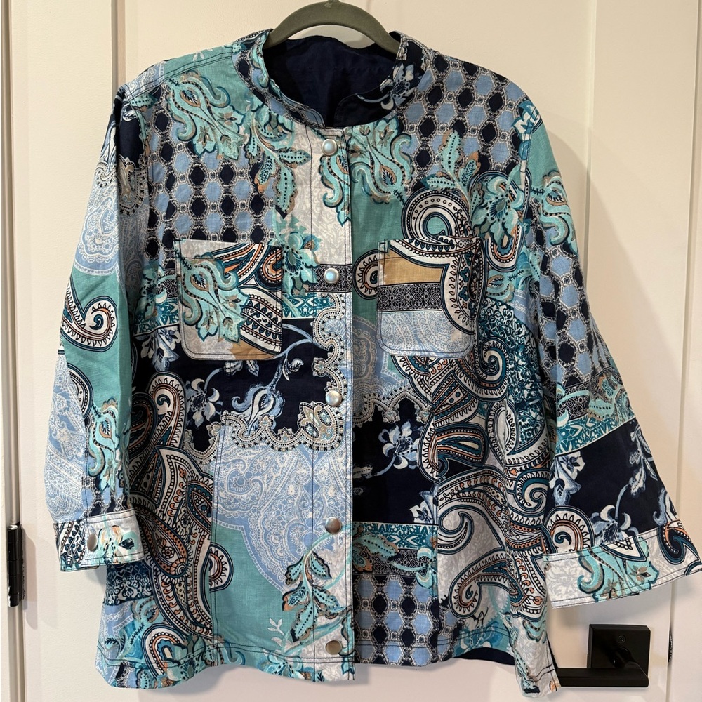 Elegant Paisley Patchwork Cape